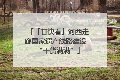 「甘快看」河西走廊国家遗产线路建设“干货满满”