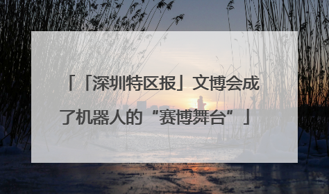 「深圳特区报」文博会成了机器人的“赛博舞台”