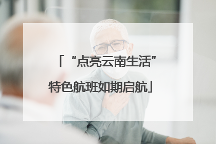 “点亮云南生活”特色航班如期启航
