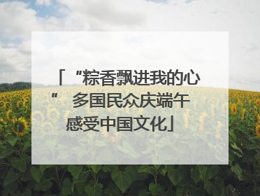 “粽香飘进我的心” 多国民众庆端午感受中国文化