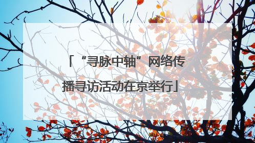 “寻脉中轴”网络传播寻访活动在京举行