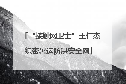 “接触网卫士”王仁杰织密暑运防洪安全网