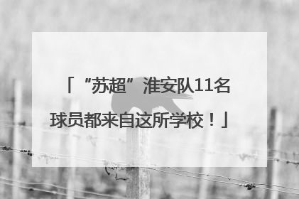 “苏超”淮安队11名球员都来自这所学校！