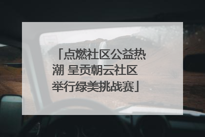 点燃社区公益热潮 呈贡朝云社区举行绿美挑战赛