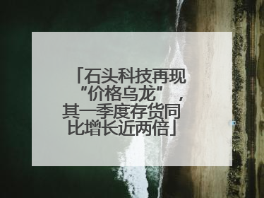 石头科技再现“价格乌龙”，其一季度存货同比增长近两倍