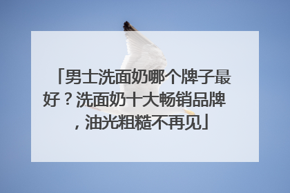 男士洗面奶哪个牌子最好？洗面奶十大畅销品牌，油光粗糙不再见