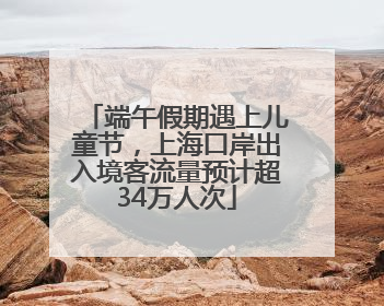 端午假期遇上儿童节，上海口岸出入境客流量预计超34万人次