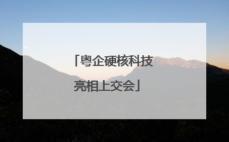 粤企硬核科技亮相上交会