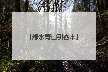 绿水青山引客来