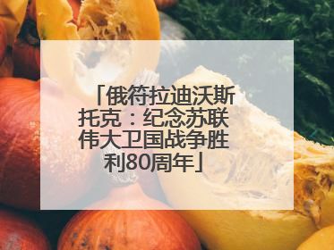 俄符拉迪沃斯托克：纪念苏联伟大卫国战争胜利80周年