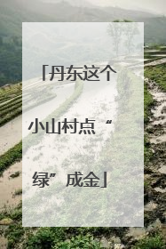 丹东这个小山村点“绿”成金