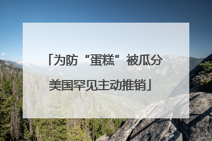 为防“蛋糕”被瓜分 美国罕见主动推销