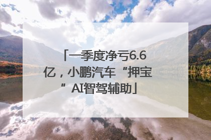 一季度净亏6.6亿，小鹏汽车“押宝”AI智驾辅助