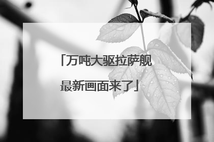 万吨大驱拉萨舰最新画面来了