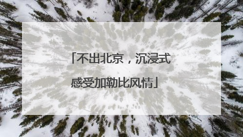 不出北京，沉浸式感受加勒比风情