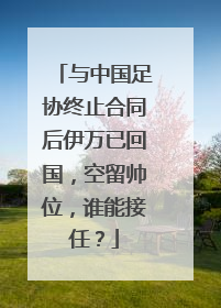 与中国足协终止合同后伊万已回国，空留帅位，谁能接任？