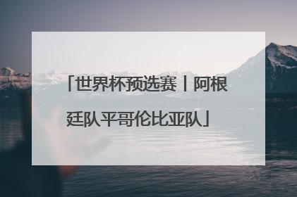 世界杯预选赛丨阿根廷队平哥伦比亚队