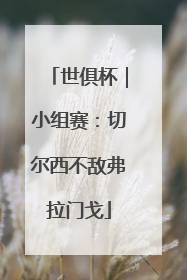 世俱杯｜小组赛：切尔西不敌弗拉门戈