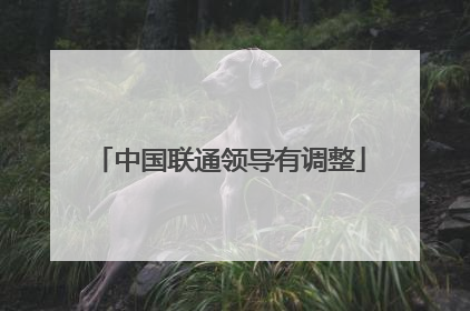 中国联通领导有调整