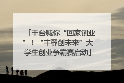 丰台喊你“回家创业”！“丰翼创未来”大学生创业争霸赛启动