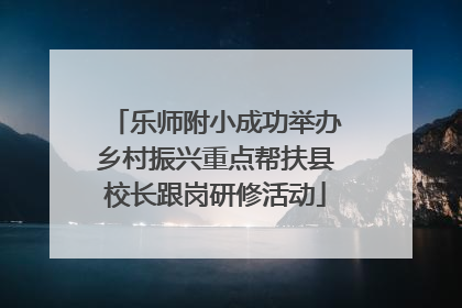 乐师附小成功举办乡村振兴重点帮扶县校长跟岗研修活动