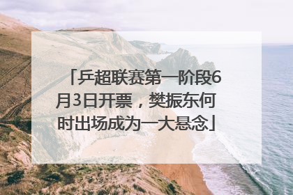 乒超联赛第一阶段6月3日开票，樊振东何时出场成为一大悬念