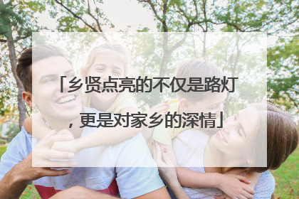 乡贤点亮的不仅是路灯，更是对家乡的深情