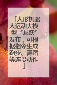 人形机器人运动大模型“龙跃”发布，可根据指令生成跑步、舞蹈等连贯动作