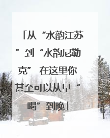 从“水韵江苏”到“水韵尼勒克” 在这里你甚至可以从早“喝”到晚