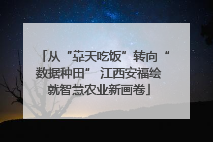 从“靠天吃饭”转向“数据种田” 江西安福绘就智慧农业新画卷