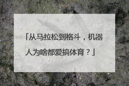 从马拉松到格斗，机器人为啥都爱搞体育？