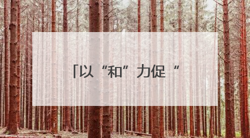 以“和”力促“活”力 探索集宿区治理新模式