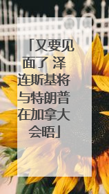 又要见面了 泽连斯基将与特朗普在加拿大会晤
