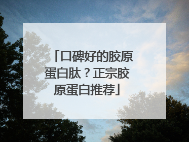 口碑好的胶原蛋白肽？正宗胶原蛋白推荐