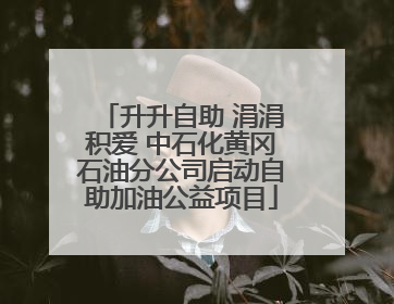 升升自助 涓涓积爱 中石化黄冈石油分公司启动自助加油公益项目