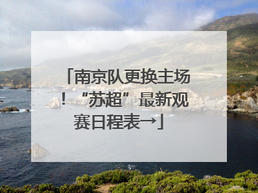 南京队更换主场！“苏超”最新观赛日程表→