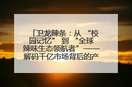 卫龙辣条：从 “校园记忆” 到 “全球辣味生态领航者”——解码千亿市场背后的产品创新与全链路破圈
