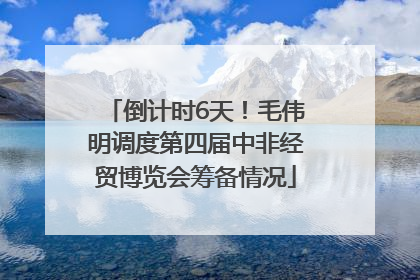 倒计时6天！毛伟明调度第四届中非经贸博览会筹备情况