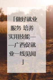 做好就业服务 培养实用技能——广西促就业一线见闻