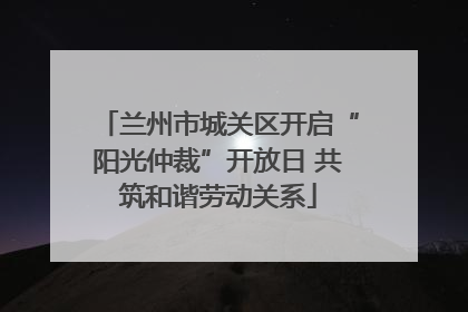 兰州市城关区开启“阳光仲裁”开放日 共筑和谐劳动关系