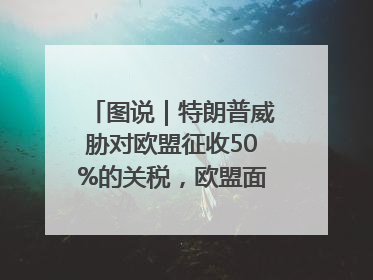 图说｜特朗普威胁对欧盟征收50%的关税，欧盟面临多重压力