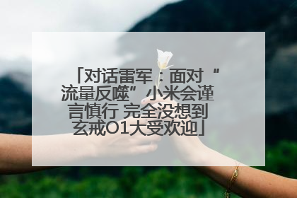 对话雷军：面对“流量反噬”小米会谨言慎行 完全没想到玄戒O1大受欢迎