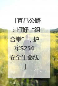 宜昌公路：打好“组合拳”，护牢S254安全生命线