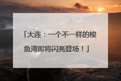 大连：一个不一样的梭鱼湾即将闪亮登场！