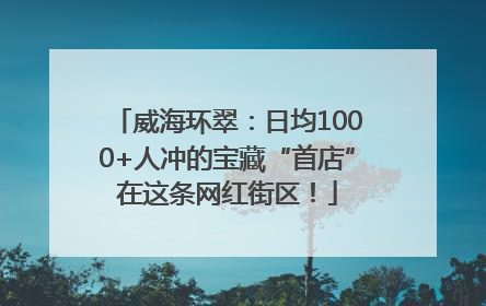 威海环翠：日均1000+人冲的宝藏“首店”在这条网红街区！