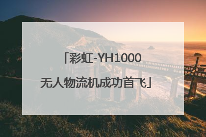 彩虹-YH1000无人物流机成功首飞
