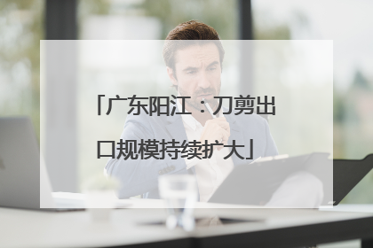 广东阳江：刀剪出口规模持续扩大