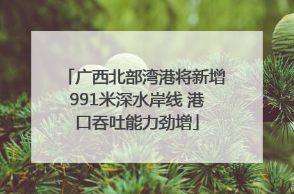 广西北部湾港将新增991米深水岸线 港口吞吐能力劲增