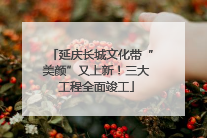 延庆长城文化带“美颜”又上新！三大工程全面竣工