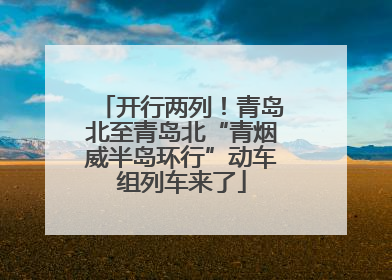 开行两列！青岛北至青岛北“青烟威半岛环行”动车组列车来了